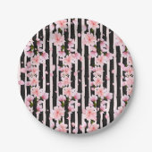 Sakura Spring Cherry Blossoms Babydusche Pappteller (Vorderseite)