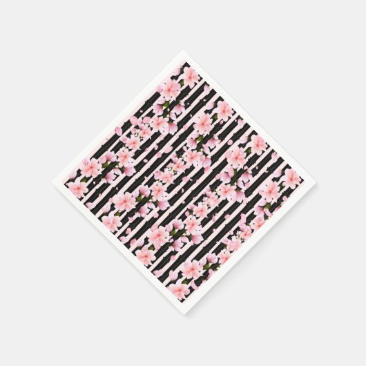 Sakura Spring Cherry Blossoms Babydusche Serviette (Ecke)