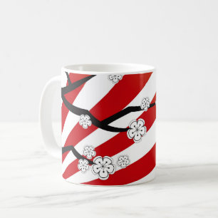 Sakura Sunrise White Cheroms Blume Zen Kaffeetasse