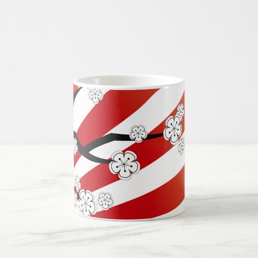 Sakura Sunrise White Cheroms Blume Zen Kaffeetasse (Mittel)