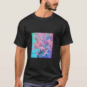 Sakura Synthwave farbenfroh Vaporwave Cherry Bloss T-Shirt
