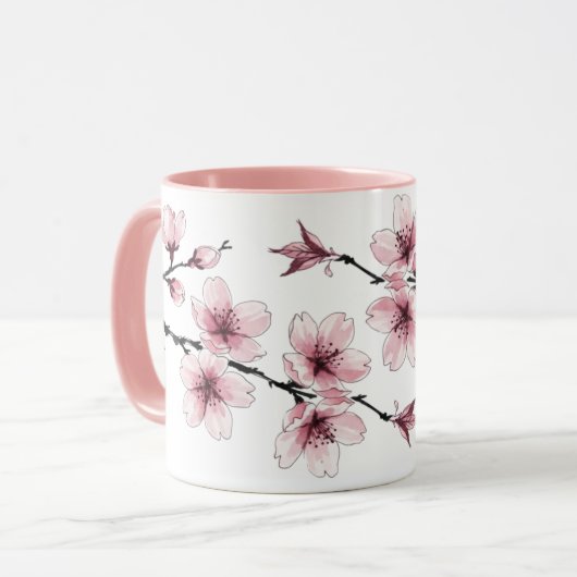 Sakura Tasse (Vorderseite Links)