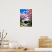 Sakura Temple Garden Poster (Küche)