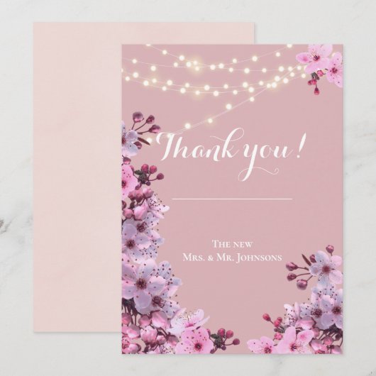 Sakura Theme Einladung (Vorne/Hinten)