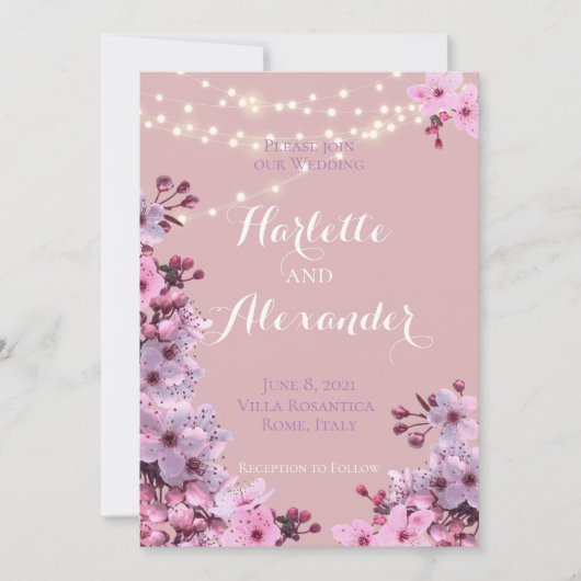 Sakura Theme Einladung (Vorderseite)