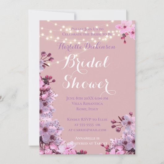 Sakura Theme Einladung (Vorderseite)