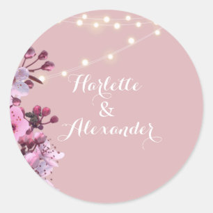 Sakura Theme Runder Aufkleber