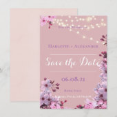 Sakura Theme Save The Date (Vorne/Hinten)