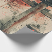 Sakura Torii-Tuschewaschkunst Geschenkpapier (Ecke)