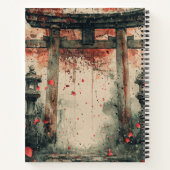 Sakura Torii-Tuschewaschkunst Notizblock (Rückseite)
