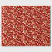 Sakura Tree Blossom und Symbol des Drachen Geschenkpapier (Flach)