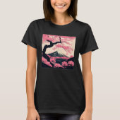 Sakura Tree Cherry Blossom Illustration Scenery Wo T-Shirt (Vorderseite)