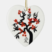 Sakura Tree Chinesische Liebe Symbol Sonderschmuck Keramik Ornament (Rechts)