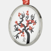 Sakura Tree Chinesische Liebe Symbol Sonderschmuck Ornament Aus Metall (Links)