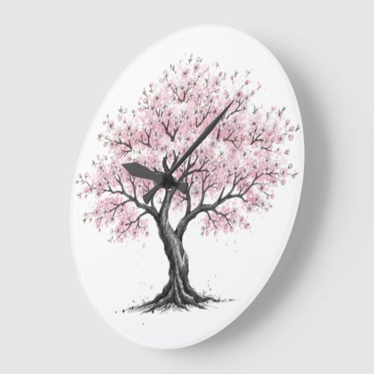Sakura Tree Clock Große Wanduhr (Winkel)