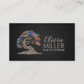 Sakura Tree - farbenfrohe Blossom Visitenkarte (Vorderseite)