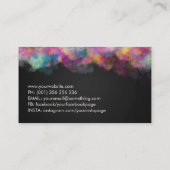 Sakura Tree - farbenfrohe Foliage Visitenkarte (Rückseite)