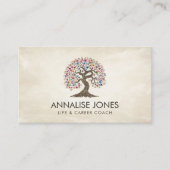 Sakura Tree - farbenfrohe Foliage Visitenkarte (Vorderseite)