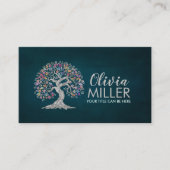 Sakura Tree - farbenfrohe Foliage Visitenkarte (Vorderseite)