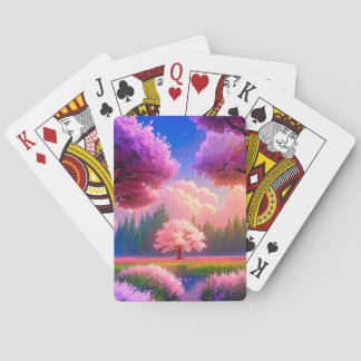 Sakura Tree im Grünen Spielkarten