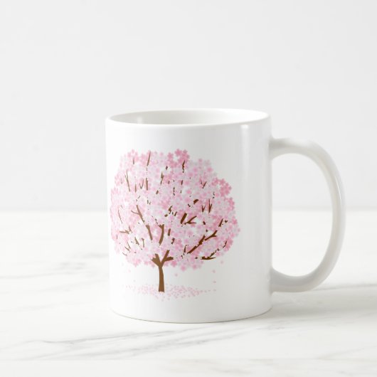 Sakura Tree in Full Bloom - Elegantes Frühjahrsdes Kaffeetasse (Rechts)