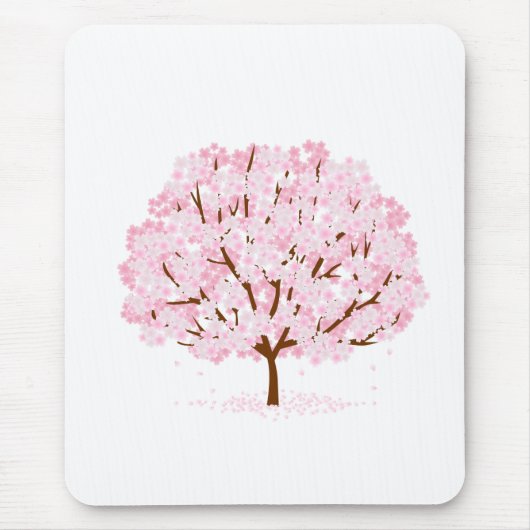 Sakura Tree in Full Bloom - Elegantes Frühjahrsdes Mousepad (Vorne)