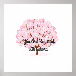 Sakura Tree in Full Bloom - Elegantes Frühjahrsdes Poster