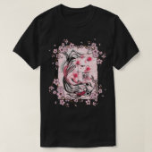 Sakura Tree Koi p Pink Cherry Blossom Blume Tree T-Shirt (Design vorne)