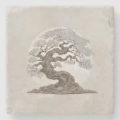 Sakura Tree - Pearl Blossom Steinuntersetzer (Vorderseite)