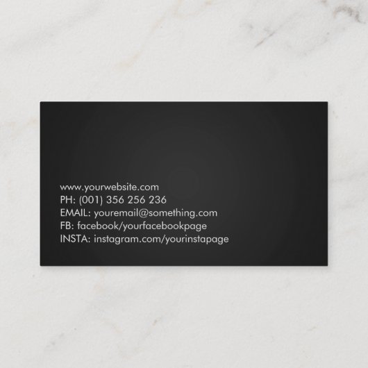 Sakura Tree - Pearl Blossom Visitenkarte (Rückseite)