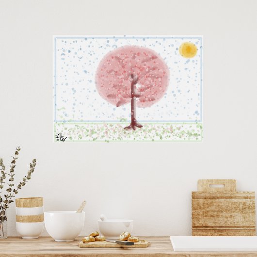 Sakura Tree Poster (Küche)