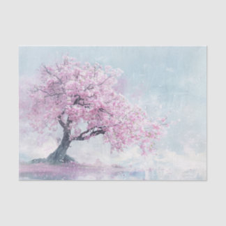 Sakura Tree und Blüten Malerei Dekoupage Seidenpapier