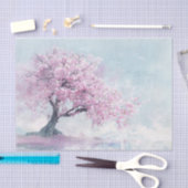 Sakura Tree und Blüten Malerei Dekoupage Seidenpapier (Handwerk)