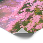 Sakura Trees am Serenufer Poster (Ecke)