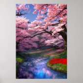 Sakura Trees Embrace Poster (Vorne)