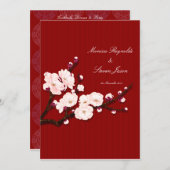 Sakura UAWG Hochzeit Einladungskarte Einladung (Vorne/Hinten)