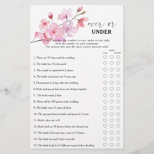 Sakura - Über- oder unter Brautparty (Vorderseite)