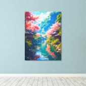 Sakura Utsuru Seiryū  Leinwanddruck (Insitu (Holzboden))