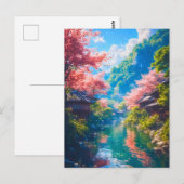 Sakura Utsuru Seiryū Postkarte (Vorne/Hinten)