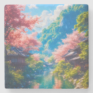 Sakura Utsuru Seiryū  Steinuntersetzer