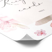 Sakura verlasse deine Kochkarte hier Poster (Ecke)