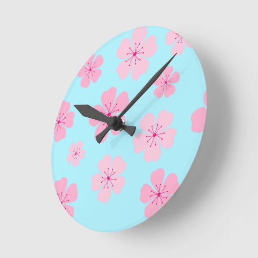 Sakura Wall Clock Runde Wanduhr (Winkel)