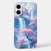 Sakura Waterfall Paradies Case-Mate iPhone Hülle (Rückseite)
