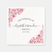 Sakura Wedding – Cherry Blossom Theme Serviette (Vorderseite)