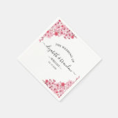 Sakura Wedding – Cherry Blossom Theme Serviette (Ecke)