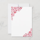 Sakura Wedding – Cherry Blossom Themed Save The Date (Rückseite)