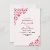 Sakura Wedding – Cherry Blossom Themed Save The Date (Vorderseite)