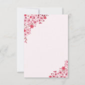 Sakura Wedding – Cherry Blossom Themed Save The Date (Rückseite)