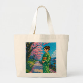 Sakura Weg - Kimono Girl Tour Jumbo Stoffbeutel