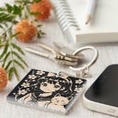 Sakura Whiskers Schlüsselanhänger (Vorderseite rechts)